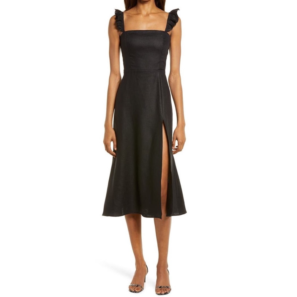 Reformation Spaulding Linen Dress